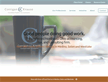Tablet Screenshot of corrigankrause.com